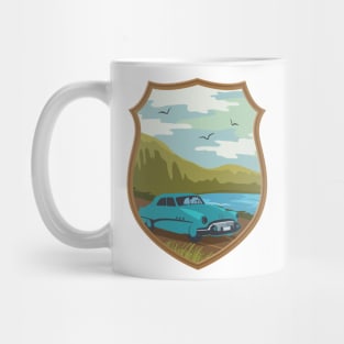 Classic Car by the Lake Mug